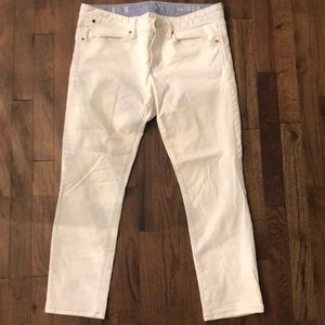 Gap white skinny jeans